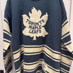 CCM vintage Toronto Maple Leafs Blue and White Heritage jersey - XL